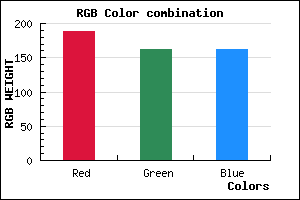 rgb background color #BCA2A2 mixer