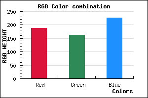 rgb background color #BCA2E2 mixer