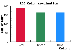 rgb background color #BCA4A4 mixer
