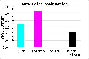 #BCA4E2 color CMYK mixer