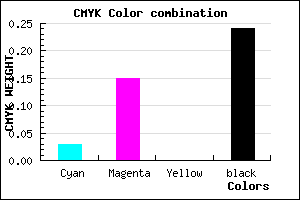 #BCA5C1 color CMYK mixer