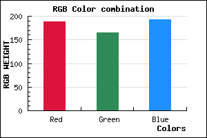 rgb background color #BCA5C1 mixer