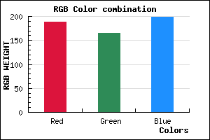 rgb background color #BCA5C7 mixer