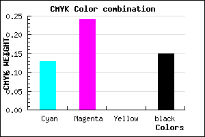#BCA5D9 color CMYK mixer