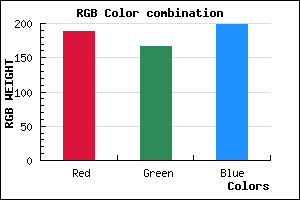 rgb background color #BCA6C6 mixer