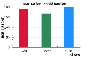 rgb background color #BCA6C8 mixer
