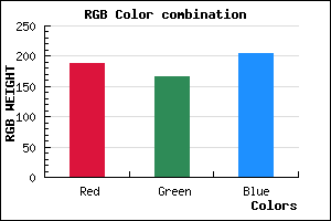 rgb background color #BCA6CC mixer