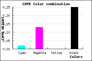 #BCA7BF color CMYK mixer