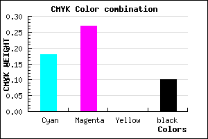 #BCA7E5 color CMYK mixer