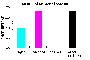 #BCACD2 color CMYK mixer
