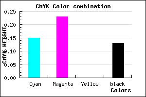 #BCACDE color CMYK mixer