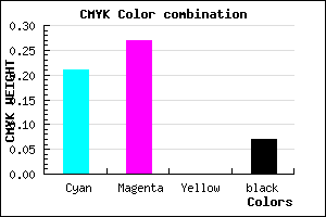 #BCAEEE color CMYK mixer