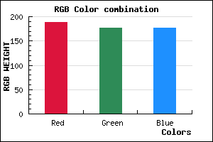 rgb background color #BCB0B0 mixer