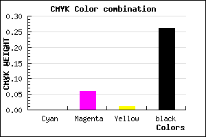 #BCB0BB color CMYK mixer