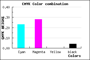 #BCB0F4 color CMYK mixer