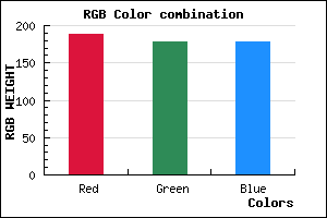 rgb background color #BCB2B2 mixer