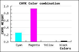 #BC12FA color CMYK mixer