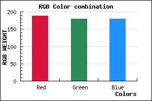 rgb background color #BCB4B4 mixer