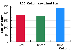 rgb background color #BCB4EC mixer