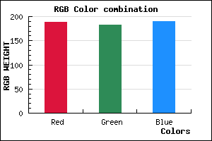 rgb background color #BCB6BE mixer