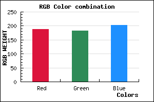 rgb background color #BCB6CA mixer