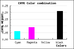 #BCB7C9 color CMYK mixer
