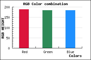 rgb background color #BCB8B8 mixer