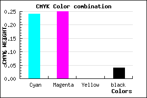 #BCB8F6 color CMYK mixer