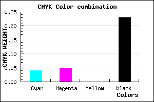 #BCBAC4 color CMYK mixer