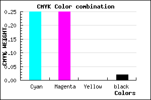 #BCBBFB color CMYK mixer