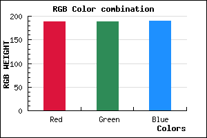 rgb background color #BCBCBE mixer