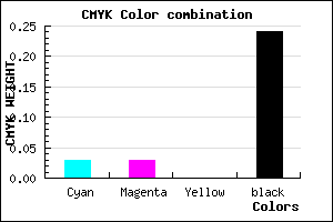 #BCBCC2 color CMYK mixer