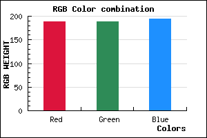 rgb background color #BCBCC2 mixer