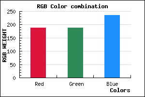 rgb background color #BCBCEC mixer