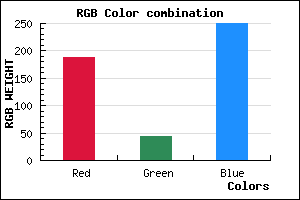 rgb background color #BC2CFA mixer
