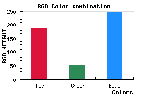 rgb background color #BC33F9 mixer