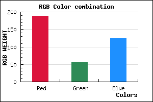 rgb background color #BC387C mixer