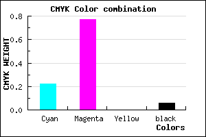 #BC38F0 color CMYK mixer