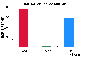 rgb background color #BC0691 mixer