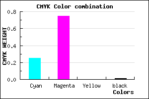 #BC40FC color CMYK mixer