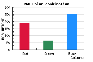 rgb background color #BC40FC mixer