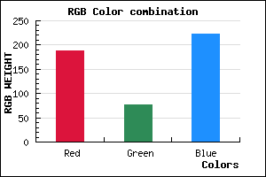 rgb background color #BC4DDF mixer