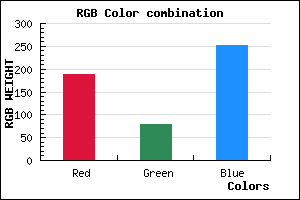 rgb background color #BC4FFB mixer