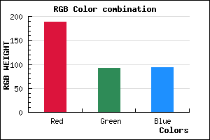 rgb background color #BC5C5E mixer
