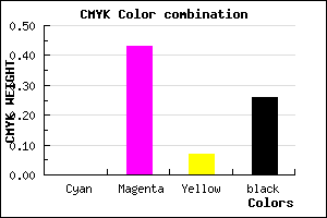 #BD6BB0 color CMYK mixer