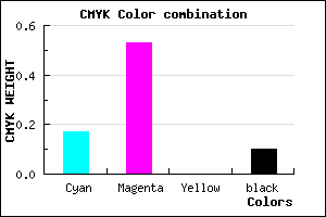#BD6CE5 color CMYK mixer