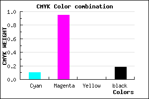 #BD0BD2 color CMYK mixer