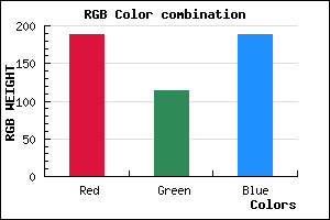 rgb background color #BD72BD mixer