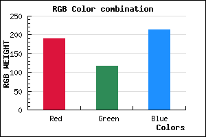 rgb background color #BD75D5 mixer