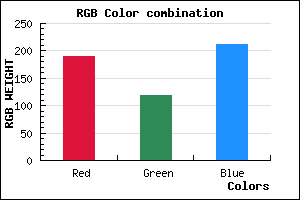rgb background color #BD77D3 mixer